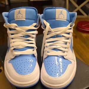 Jordan Kids' Sky Blue and White Sneakers
